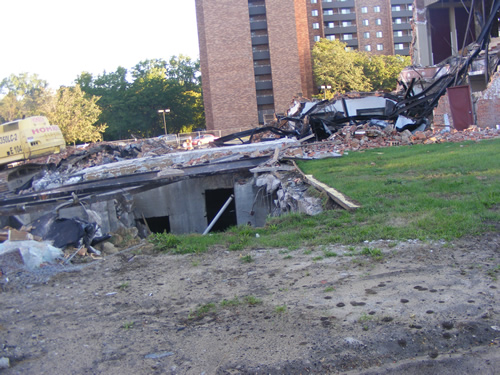Wayne Theatre - Demolition (newer photo)